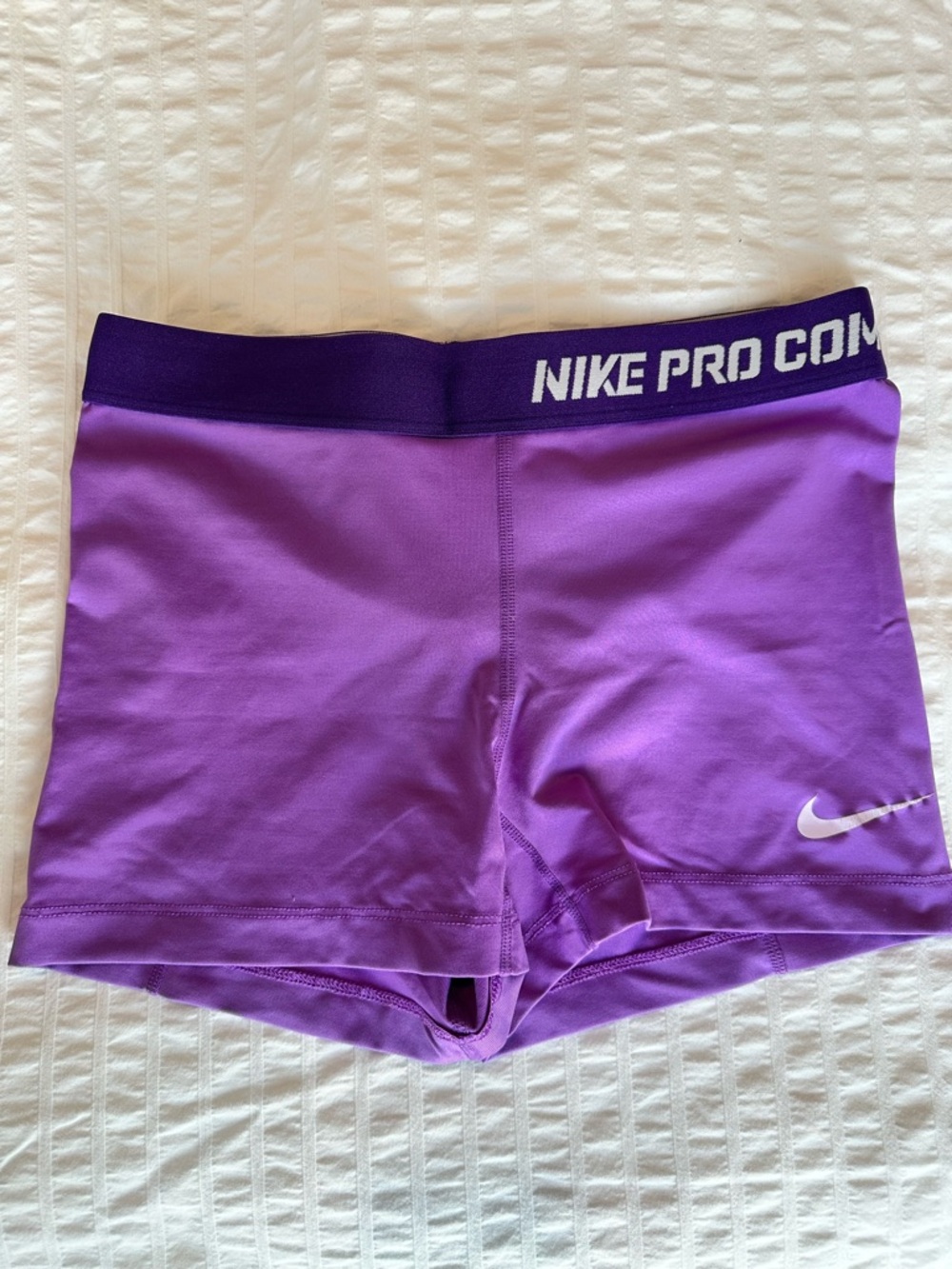 Nike Pro Combat bike shorts, purple, medium